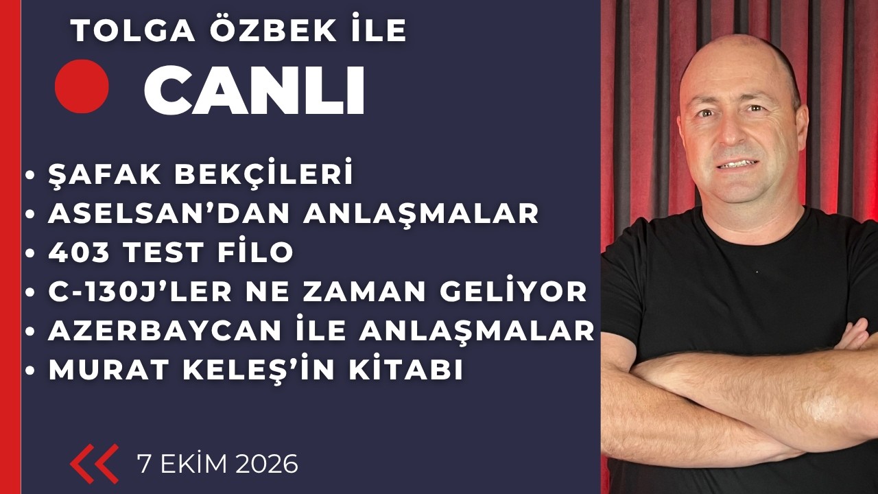 Tolga Özbek ile canlı... Saat 21.00  7 Ekim 2026