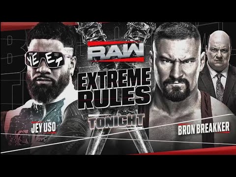 Lucha Completa: Jey Uso Vs Bron Breakker Extreme Rules Match - WWE Raw 18/08/2025 (En Español)