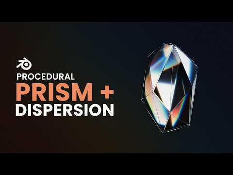 Create procedural prism & glass dispersion | BLENDER 4.1
