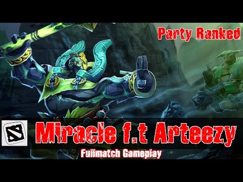 Miracle ft Arteezy - Earth Spirit ft Pudge - Party Ranked