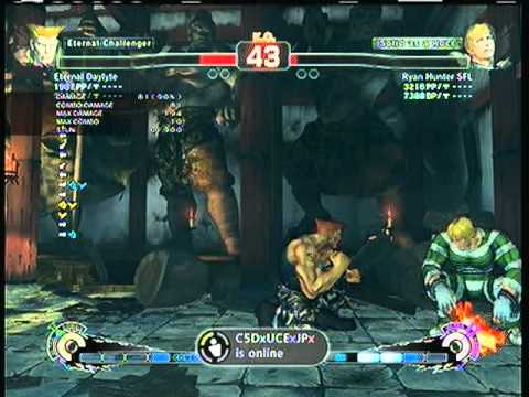 SSF4AE: Guile (Eternal Daylyte)  vs.  Cody (Ryan Hunter SFL)  SD