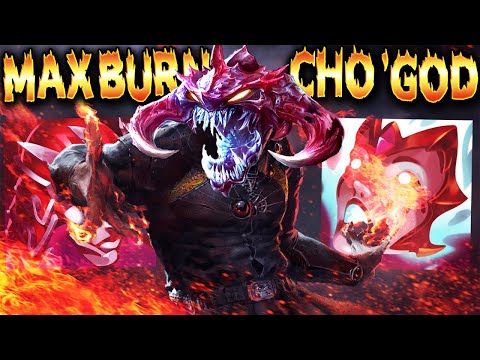 Melt entire Teams with My OP MAX BURN CHO'GOD BUILD: Q = 50%+HP DMG 🔥 LoL Top Cho'Gath s13 Gameplay