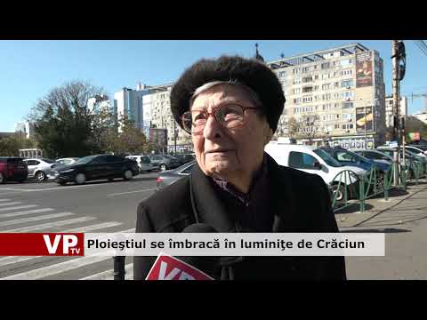 Ploieştiul se îmbracă în luminiţe de Crăciun