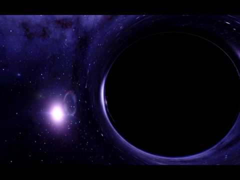 Simulation Of Falling Into A Black Hole