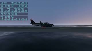 X-Plane 11 Demo JongePioner King Air C90B short landing replay