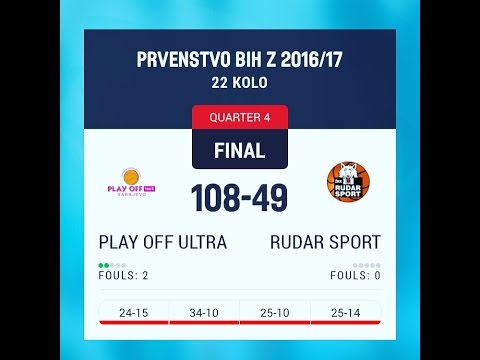 ŽKK PLAY OFF ULTRA-ŽKK RUDAR SPORT UGLJEVIK 108:49 (20.04.2017)