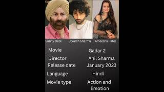 Gadar 2 movie actor sunny deol || Utkarsh Sharma || Ameesha Patel #shorts
