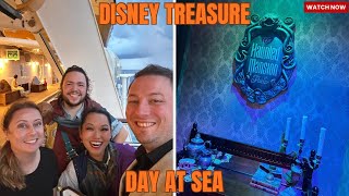 🌊 Disney Treasure Day at Sea | AquaMouse Rides, Haunted Mansion Parlor & Worlds of Marvel 🍽️✨