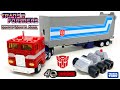 The BEST G1 Optimus Prime Toy EVER Takara Tomy MISSING LINK Convoy W TRAILER ROLLER C 01 Review