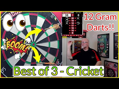 Best of 3 CRICKET Using 12 GRAM Loxley CuZn Darts