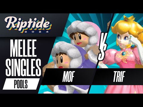 MOF (Ice Climbers) vs Trif (Peach) - Riptide 2024 - Melee Singles - R2 Pools