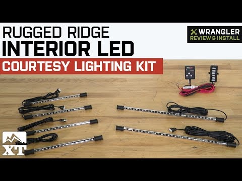 Jeep Wrangler Rugged Ridge Interior LED Courtesy Lighting Kit (2007-2018 JK) Review & Install