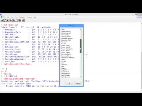 3.2.6 Introduction to Logistical Regression - Video 4: Logistic Regression in R