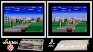 A500 vs Atari ST : CHASE H.Q. (Side by side comparison)