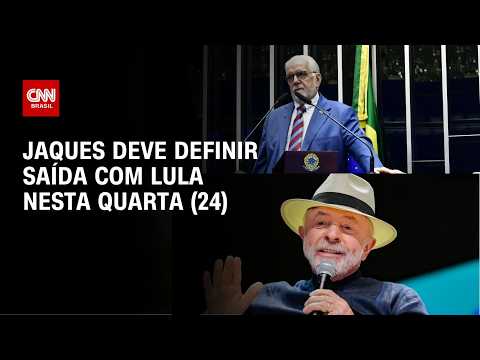 Lula e Jaques se encontram para definir saída do senador da liderança | BASTIDORES CNN