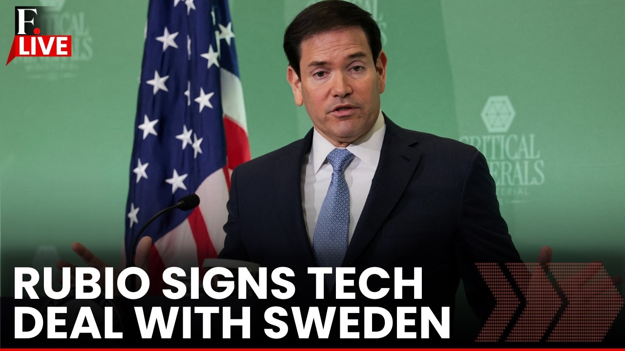 Rubio LIVE: Marco Rubio Attends Signing Ceremony for Tech Deal with Swedish FM Stenergard