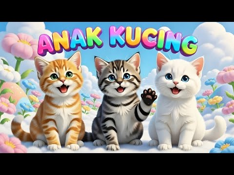 LAGU ANAK 🇮🇩 ANAK KUCING MEONG MEONG - KITTEN SONG - LAGU ANAK BALITA VIRAL