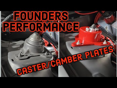 Third Gen Camaro Caster Camber Plates installed Founders Performance 82 92 Camaro