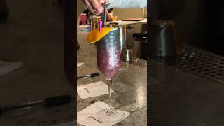 Glitter drink at the Alchemy Bar on Carnival Radiance