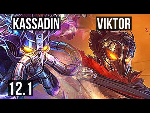 KASSADIN vs VIKTOR (MID) | 10/0/4, Rank 5 Kassadin, 66% winrate, Legendary | BR Grandmaster | 12.1