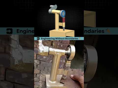 Simplest mechanism to make hole in sheet metal #mechanical #welding #sheetmetal #engineering