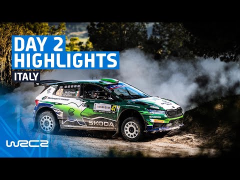 WRC2 2024 第6戦ラリー・イタリア Day2ハイライト動画