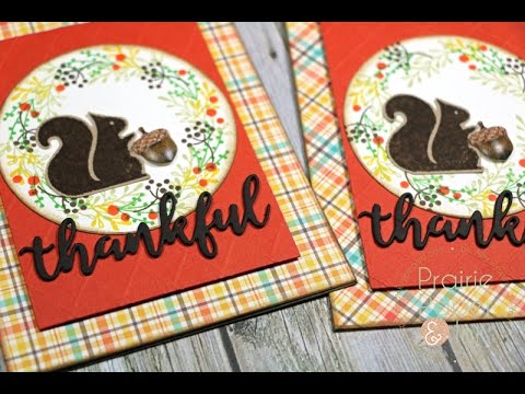 Thankful Cards | SSS October 2016 Card Kit | Distress Ink Stamping