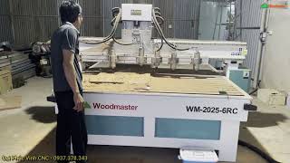 MÁY CHẠM TRANH, KHẮC TRANH GỖ 6 ĐẦU WM-2025-6RC tại Tây Ninh