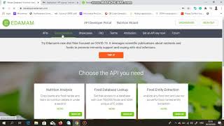 How to get an external API on food recipes to use for free