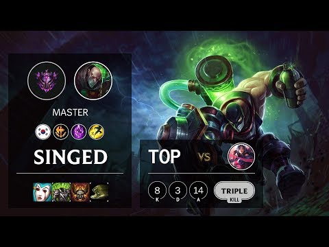 Singed Top vs Irelia - KR Master Patch 10.4