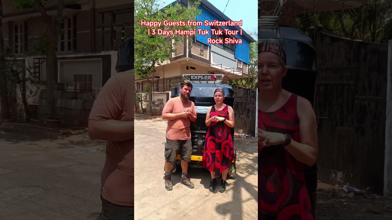 Magali from Switzerland with Rock Shiva — Hampi auto rickshaw tour review