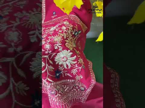 Anamsa 241 Heavy Pure Georgette Wholesale Pakistani Suit – product video thumbnail