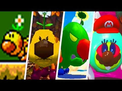 Evolution of Wiggler in Super Mario Games (1990 - 2017)