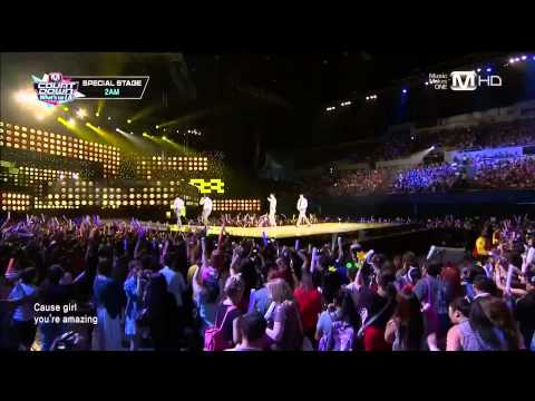 130829 Just The Way You Are + One Spring Day - 2AM @ M! Countdown 'What's Up LA'