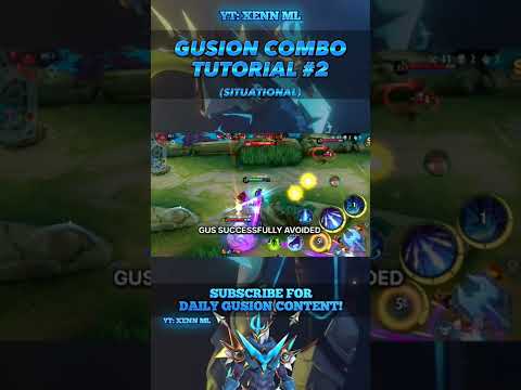 Gusion Situational Combo Tutorial 2 - #shorts #mlbb