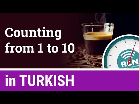 How to count from 1 to 10 in Turkish - One Minute Turkish Lesson 8