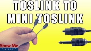 Toslink to Mini Digital Optical SPDIF Audio Cable - Quickly Connect Your Digital Audio Devices