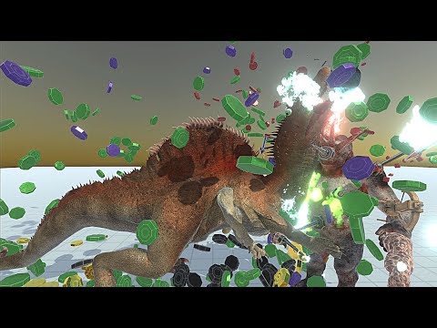 DINOSAURUS VS GORILLASAURUS EPIC BATTLES - ANIMAL REVOLT BATTLES SIMULATORS