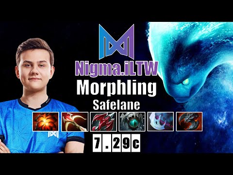 Morphling Safelane | Nigma.iLTW | INSANE SHOTGUN MORPHLING | 7.29c Gameplay Highlights