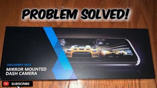 Obstructed rear view?  Here is a solution! Live rear view camera and dash cam from VanTop