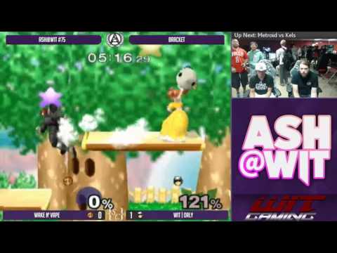 Wake n' Vape (Peach) vs WIT | ORLY (Falcon) - ASH@WIT #75 Melee Bracket