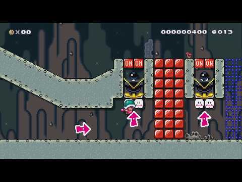Beetles + Switches [20 sec] by Zoupy - Super Mario Maker 2 - No Commentary 1bw
