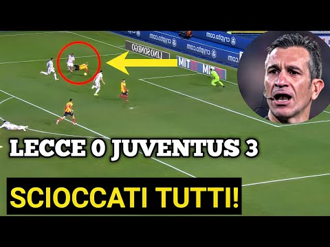 EPISODIO SCANDALOSO AL LECCE JUVENTUS 0 3, RAPINA DAL VIVO GUARDA LA RIVELAZIONE