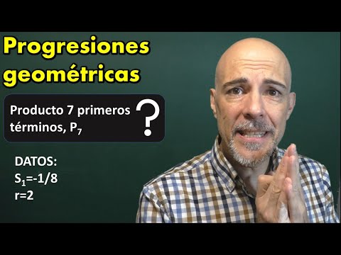 PROGRESIONES GEOMÉTRICAS. Cálculo del producto de los primeros términos de la progresión