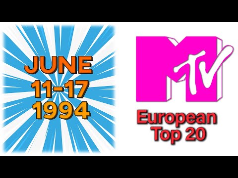 MTV's European Top 20 🎧 11 June 1994