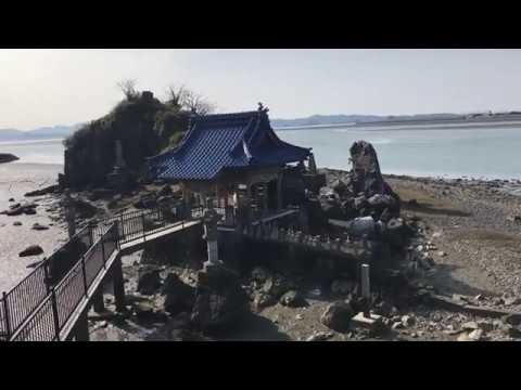 八代の風景　001　臥龍梅と水島
