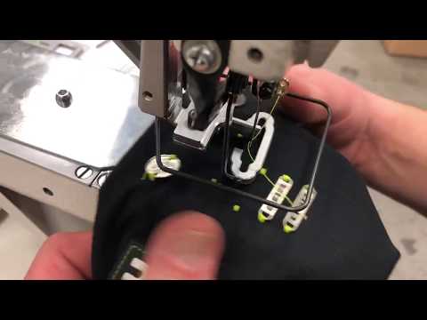 Brother KE-430 Automated Metal Label Sewing Solution video
