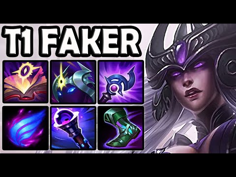 T1 Faker SYNDRA MID vs ORIANNA - Ranked Korea ✅