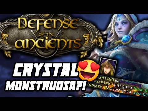 DOTA 1: CRYSTAL MAIDEN MONSTRA E UM GRINGO MUITO CHATO!? WC3 DotA gameplay em português PT-BR