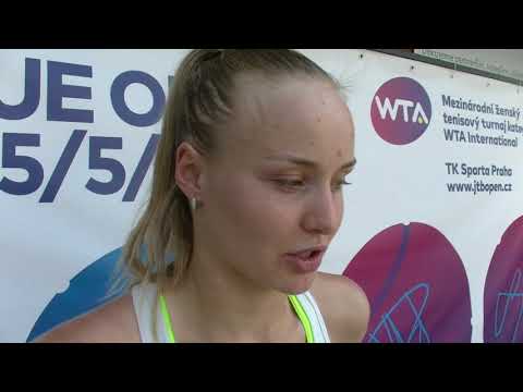 Rebecca Šramková po prohře ve 2. kole kvalifikace J&T Banka Prague Open